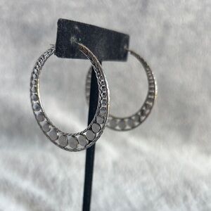 John Hardy Dot Silver Hoop Earrings